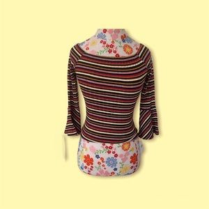 NWT Boatneck Striped Blouse